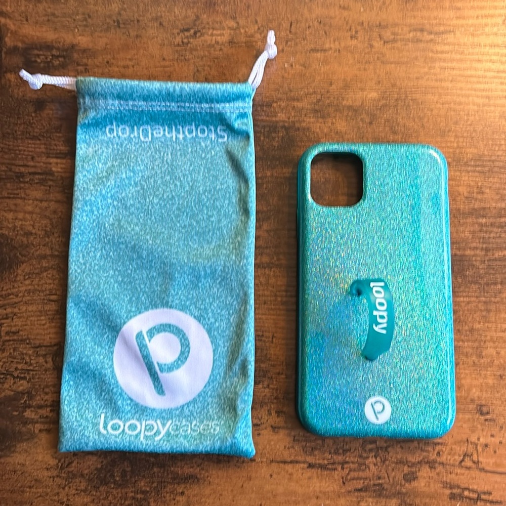 Loopy iPhone 11 Case - Sparkle Turquoise